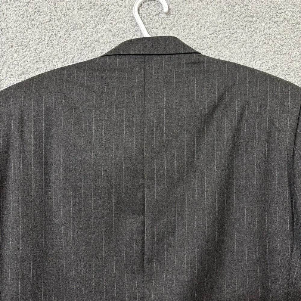 Lauren Ralph Lauren Gray Pinstripe Wool Blazer 43R Business Interview Sport Coat